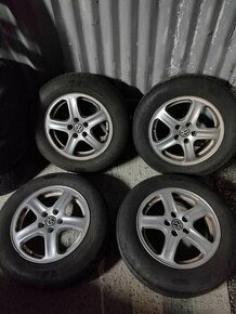 4ks alu disky orig. Skoda 5x100 R15 pneu 195/65 5mm