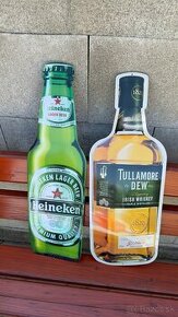 Plechové tabule Tullamore, Jack Daniels Heineken
