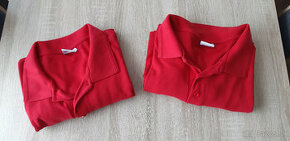2x červené polo tričko 4XL - cena spolu - 1