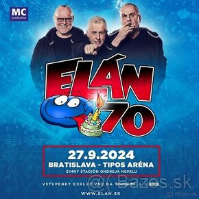 Elán - 27.9. - Bratislava - 4ks