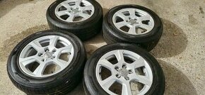 Predám alu. disky Audi 5x112 R16 + Letné pneu 225/55 R16