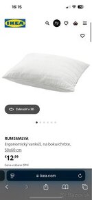 IKEA ergonomické vankúše 2ks 50x60cm