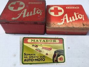 Plechové retro krabičky Matador a Sanitas ČSSR - 1