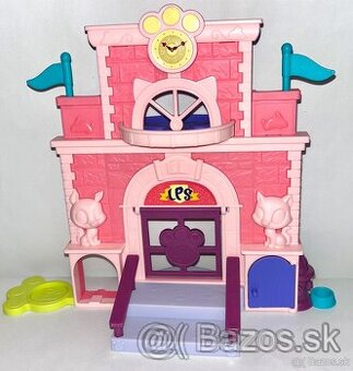 Littlest pet shop škola+príslušenstvo+prstienky