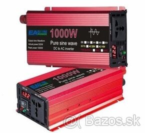 Predám menič čistý sínus z 12V na 230V 1000W