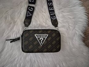 kabelka Guess crossbody hnedá