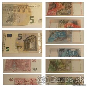 Bankovky kus 5€