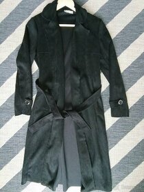 Čierny kabát/ trenčkot - 1