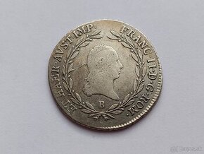 Originál strieborný 20-grajciar r. 1805 cisár František II.