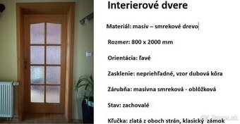 Masívne interiérové dvere