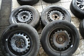 Plechové disky R15 a zimné gumy 195/65 R15 na VW, Skoda - 1