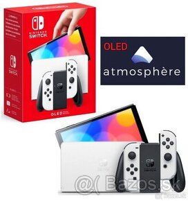 Nintendo Switch OLED WHITE/NEON AMS Atmosphère/Hekate