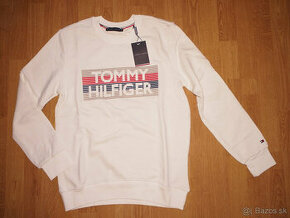 Tommy Hilfiger pánska mikina biela - 1