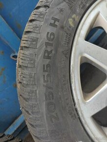 Predám pneu na alu diskoch 205/55 R16