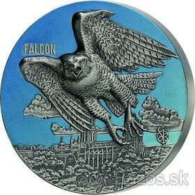 investičné strieborne mince - Urban Hunter - Falcon
