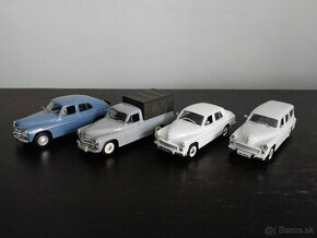 4x Legendarne automobily čssr FSO Warszawa  1:43 1/43 - 1