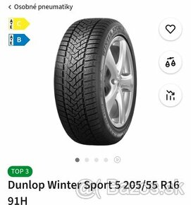 Dunlop Winter Sport 5 205/55 R16 91H - 1