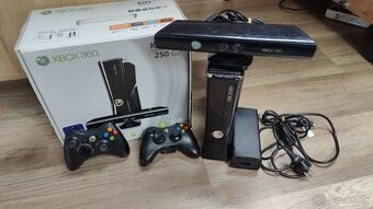 XBOX360 S 250GB RGH + 2 ovládače + Kinect