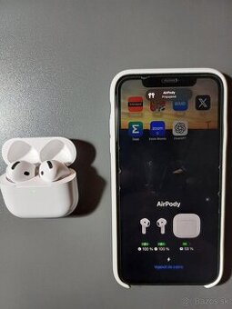 Apple AirPods 4 ANC v Perfektnom stave a so Zárukou +Kryt - 1