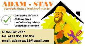 ADAMStav STAVEBNA FIRMA/Hodinový manžel