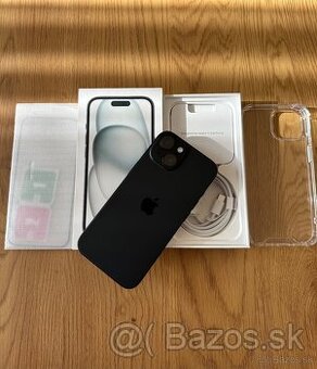 iPhone 15 128 gb Black - nepoužívaný, záruka