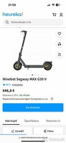 E kolobežka NINEBOT G30 MAX