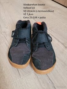 Vivobarefoot bootie čierne