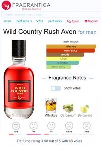 Pánsky parfum / parfém Avon Wild Country Rush EDT