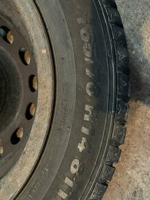 Predám zimné pneumatiky 165/70 R14 8TT