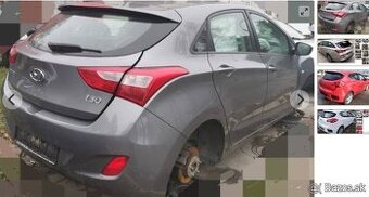 HYUNDAI i30 1.4 2016 predám MOTOR G4LC, DVERE a iné