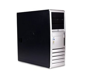 PC skrinka HP Compaq dc7700C + zdroj + 2 x mechanika - 1