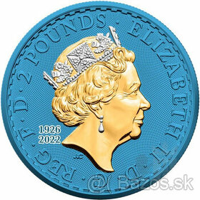 stříbrná mince 1Oz Královna Spojeného království Alžběta II.