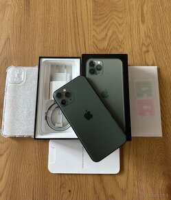 iPhone 11 Pro 256 gb Midnight green v záruke + príslušenstvo