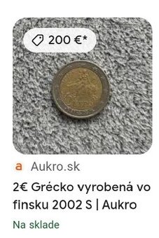 2€ minca s vyobrazením gréckej mytológie