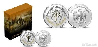 investičné strieborné mince lord of the rings proof gondor