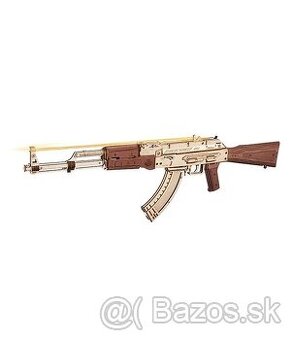 RoboTime 3D drevené mechanické puzzle Útočná puška AK-47 - 1