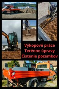 Výkopové práce a terénne úpravy