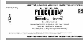 2ks Powerwolf (Wolfsnächte 2024)+Hammerfall+Windrose listok