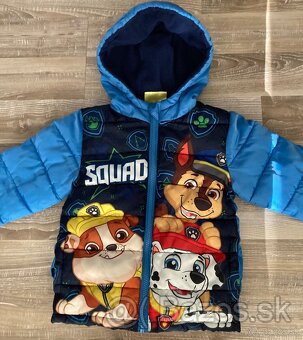 Detská chlapčenská zimná bunda labkova patrola/paw patrol