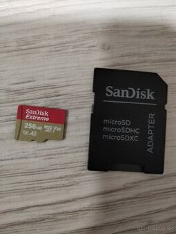 256Gb Pamäťová karta sandisk extreme