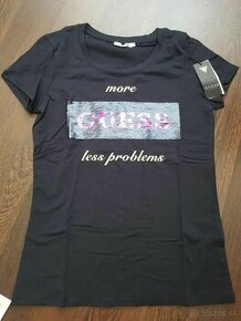 Nové dámske tričko Guess dámske veľkosť M modroružove