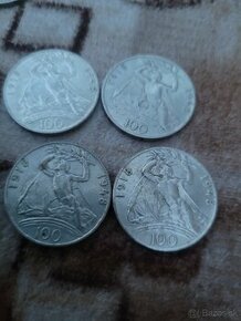 Strieborne mince,100kc 1948.