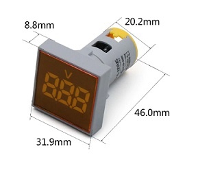 Predám LED voltmetre AC 12-500V