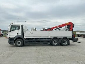 MAN TGS 26.440, valník s hydraulickou rukou PALFINGER