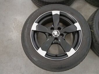 Predam letne ALU 5x100 R15 6,5J ET38 SKODA FABIA RAPID - 1