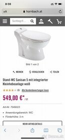 WC Sanisan 5 s cerpadlom