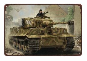 plechová cedule - Michael Wittmann Tiger Tank 007