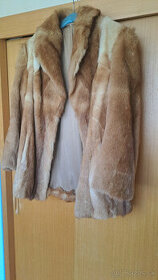 Starožitný kožušinový kabát (líška) cca. 80-te roky - 1