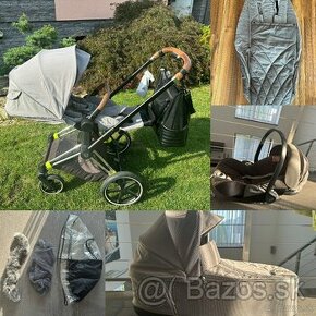 Cybex priam Soho Grey 3 kombinácia + príslušenstvo