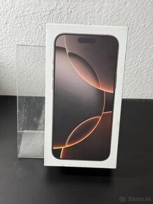 Predám Apple iPhone 16 PRO MAX 256GB Pušný Titan Novy